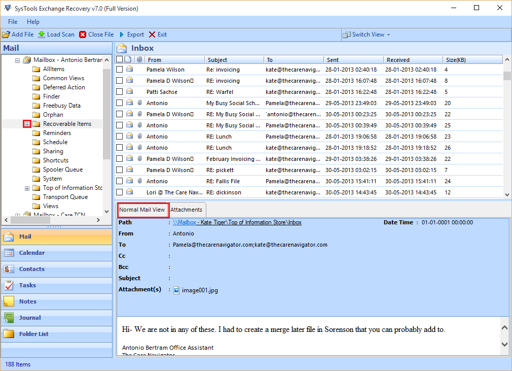 Export Email Exchange 2010 to PST 4.5