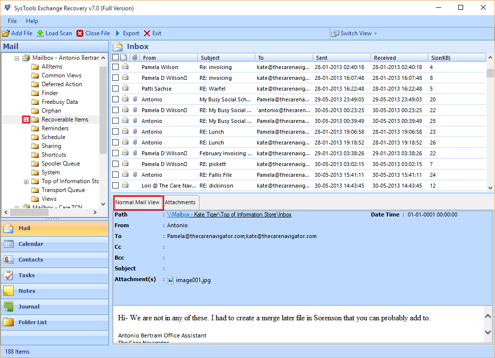 Exchange 2007 Export EDB To PST 4.5